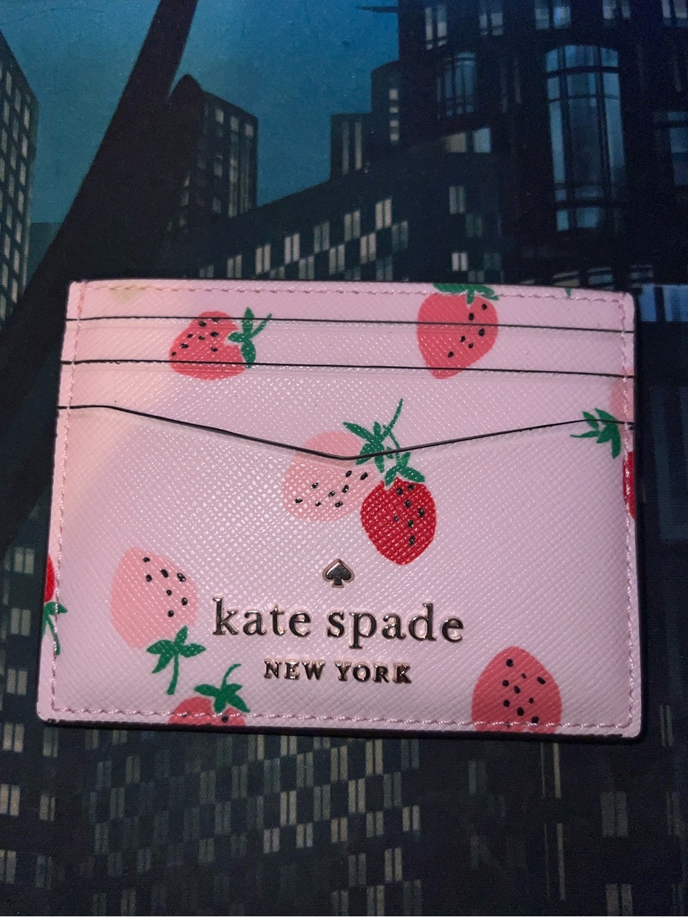 Kate Spade Strawberry card holder